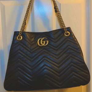 Large Black Gucci Bag Authentic
